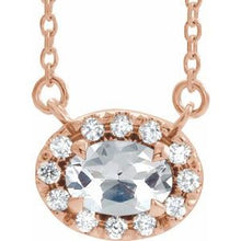 Charger l&#39;image dans la galerie, Collier en diamant 14K Rose 5/8 CTW 18 &quot;
