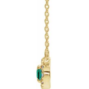French-Set Halo-Style Necklace or Center