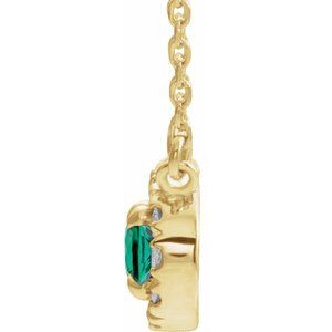 French-Set Halo-Style Necklace or Center
