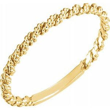 Load image into Gallery viewer, 10K Yellow 2 mm Twisted Rope Band
