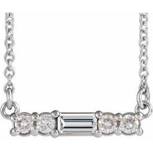 Load image into Gallery viewer, Sterling Silver Cubic Zirconia 18&quot; Necklace
