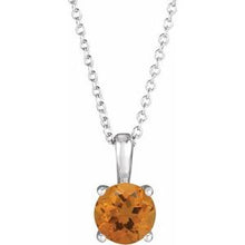 Charger l&#39;image dans la galerie, Sterling Silver Citrine 16-18&quot; Necklace
