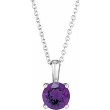 Charger l&#39;image dans la galerie, Sterling Silver Amethyst 16-18&quot; Necklace
