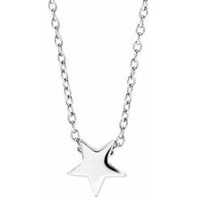 Load image into Gallery viewer, Sterling Silver Star 16-18&quot; Necklace
