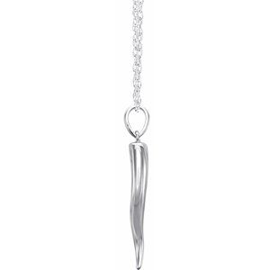 Italian Horn Necklace or Pendant