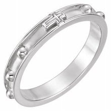 Load image into Gallery viewer, Sterling Silver Rosary Ring Size 5
