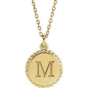 Engravable Beaded Necklace or Pendant 