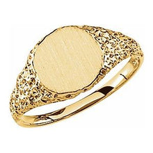Load image into Gallery viewer, Round Nugget Signet Ring
