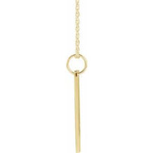 Load image into Gallery viewer, 18K Yellow Gold-Plated Sterling Silver 20x5 mm Bar 16-18&quot; Necklace
