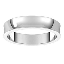 Charger l&#39;image dans la galerie, Sterling Silver 4 mm Concave Light Band Size 7
