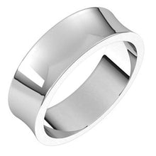 Load image into Gallery viewer, Sterling Silver 6 mm Concave Light Band Size 9

