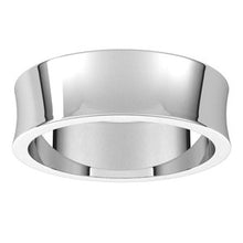 Load image into Gallery viewer, Sterling Silver 6 mm Concave Light Band Size 9.5
