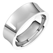 Load image into Gallery viewer, Sterling Silver 7 mm Concave Comfort Fit Band Size 9
