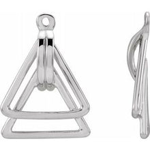 Load image into Gallery viewer, Sterling Silver Geometric Earring Jackets
