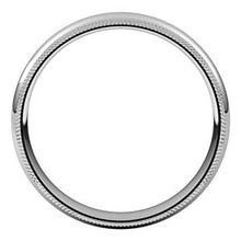 Charger l&#39;image dans la galerie, Sterling Silver 4 mm Double Milgrain Half Round Comfort Fit Band Size 6
