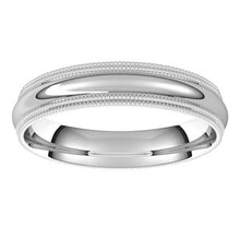 Charger l&#39;image dans la galerie, Sterling Silver 4 mm Double Milgrain Half Round Comfort Fit Band Size 6

