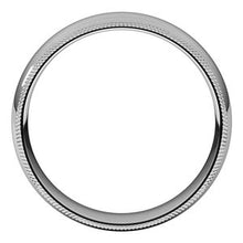 Load image into Gallery viewer, Sterling Silver 6 mm Double Milgrain Half Round Comfort Fit Band Size 9.5
