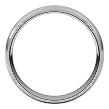 Charger l&#39;image dans la galerie, Palladium 5 mm Double Milgrain Demi-rond Comfort Fit Band Taille 12,5
