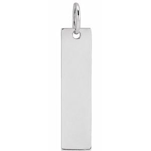 Sterling Silver 20x5 mm Bar Pendant