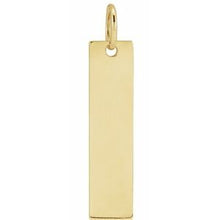 Load image into Gallery viewer, 18K Yellow Gold-Plated Sterling Silver 20x5 mm Bar Pendant
