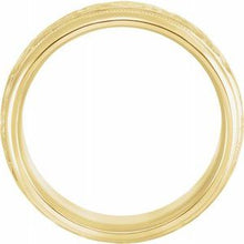 Charger l'image dans la galerie, Half Round Band with Hammer Finish &amp; Milgrain
