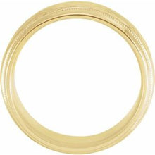 Charger l'image dans la galerie, Half Round Band with Hammer Finish &amp; Milgrain

