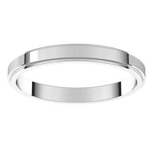 Charger l&#39;image dans la galerie, Sterling Silver 2.5 mm Flat Edge Band Size 7
