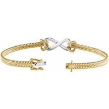 Load image into Gallery viewer, Infinity-Inspired Rope Bangle Bracelet 
