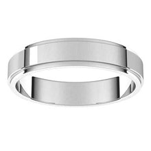 Charger l&#39;image dans la galerie, Sterling Silver 4 mm Flat Edge Band Size 7
