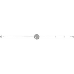 Pierced Heart Engravable Disc Bracelet