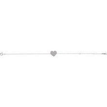 Load image into Gallery viewer, Sterling Silver Heart 7-8&quot; Bracelet
