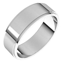 Charger l&#39;image dans la galerie, Sterling Silver 6 mm Flat Edge Band Size 9
