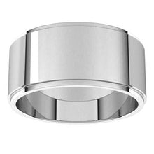 Load image into Gallery viewer, Sterling Silver 9 mm Flat Edge Band Size 9
