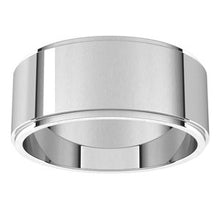 Charger l&#39;image dans la galerie, Sterling Silver 8 mm Flat Edge Band Size 10
