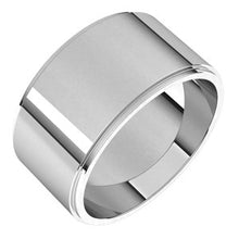 Load image into Gallery viewer, Sterling Silver 10 mm Flat Edge Band Size 7
