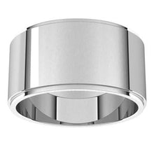 Load image into Gallery viewer, Sterling Silver 10 mm Flat Edge Band Size 7
