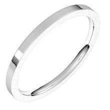 Charger l&#39;image dans la galerie, Sterling Silver 1.5 mm Flat Comfort Fit Light Band Size 6
