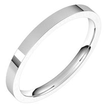 Charger l&#39;image dans la galerie, Sterling Silver 2 mm Flat Comfort Fit Light Band Size 10
