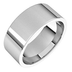 Sterling Silver 8 mm Flat Comfort Fit Light Band Size 7