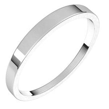 Charger l&#39;image dans la galerie, Sterling Silver 2.5 mm Flat Tapered Band Size 6
