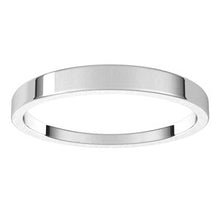 Charger l&#39;image dans la galerie, Sterling Silver 2.5 mm Flat Tapered Band Size 6
