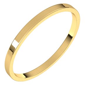 14K Yellow 1.5 mm Flat Ultra-Light Band Size 6