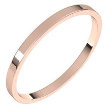 Load image into Gallery viewer, 10K Rose 1.5 mm Flat Ultra-Light Band Size 6
