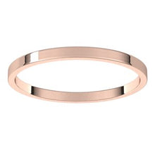 Load image into Gallery viewer, 10K Rose 1.5 mm Flat Ultra-Light Band Size 6
