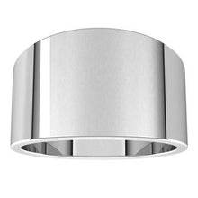 Load image into Gallery viewer, Sterling Silver 12 mm Flat Tapered Band Size 9
