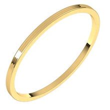 Charger l&#39;image dans la galerie, 14K Yellow 1 mm Flat Ultra-Light Band Size 9
