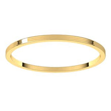 Load image into Gallery viewer, 18K Yellow 1 mm Flat Ultra-Light Band Size 6
