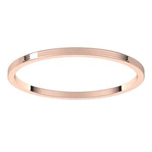 Load image into Gallery viewer, 10K Rose 1 mm Flat Ultra-Light Band Size 9.5

