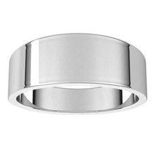 Charger l&#39;image dans la galerie, Sterling Silver 7 mm Flat Tapered Band Size 7
