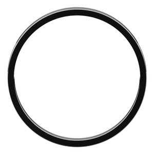 10K White 2 mm Flat Ultra-Light Band Size 7